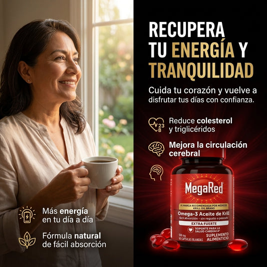 Omega-3 Krill Oil 90 Capsulas | Protege tu Corazón Antes de que Sea Tarde